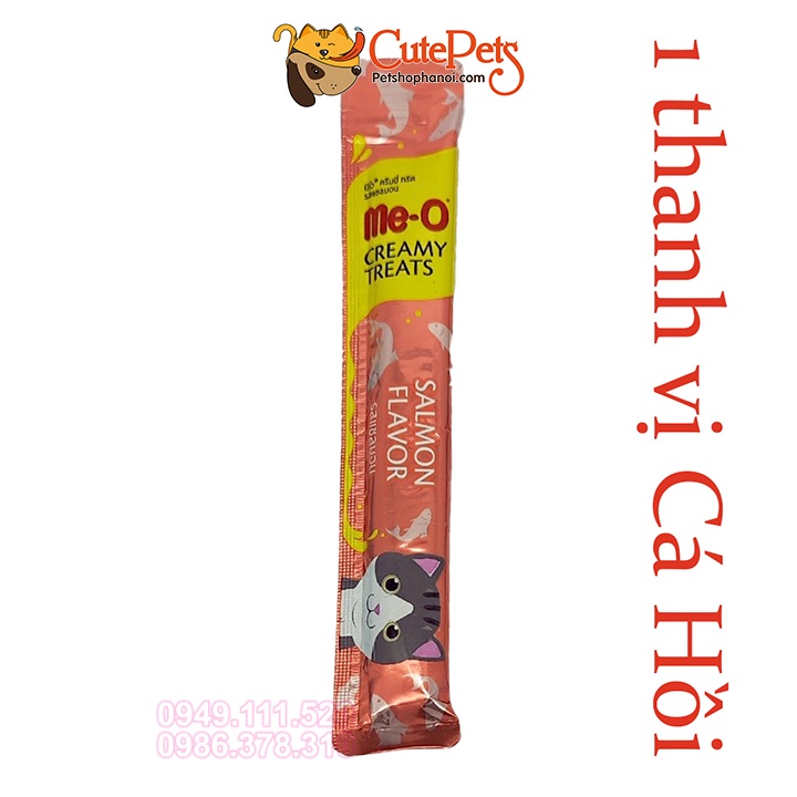 Kem súp thưởng Me-O Creamy Treats 15g (1 thanh) dành cho mèo - CutePets