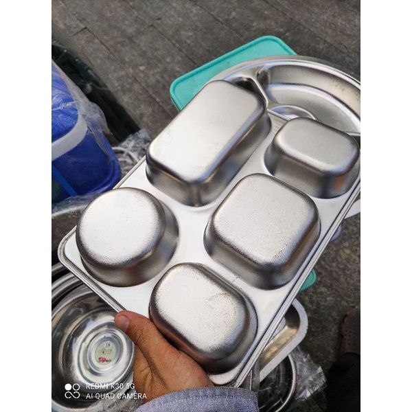 khay cơm inox