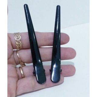 Combo 4 kẹp tóc mỏ vịt sắt màu đen (6cm/8cm)