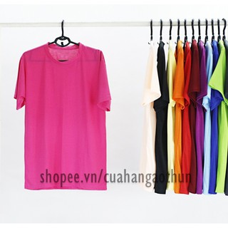 Áo thun nữ form unisex siêu mỏng màu hồng sen siêu mát - phù hợp đi chơi biển