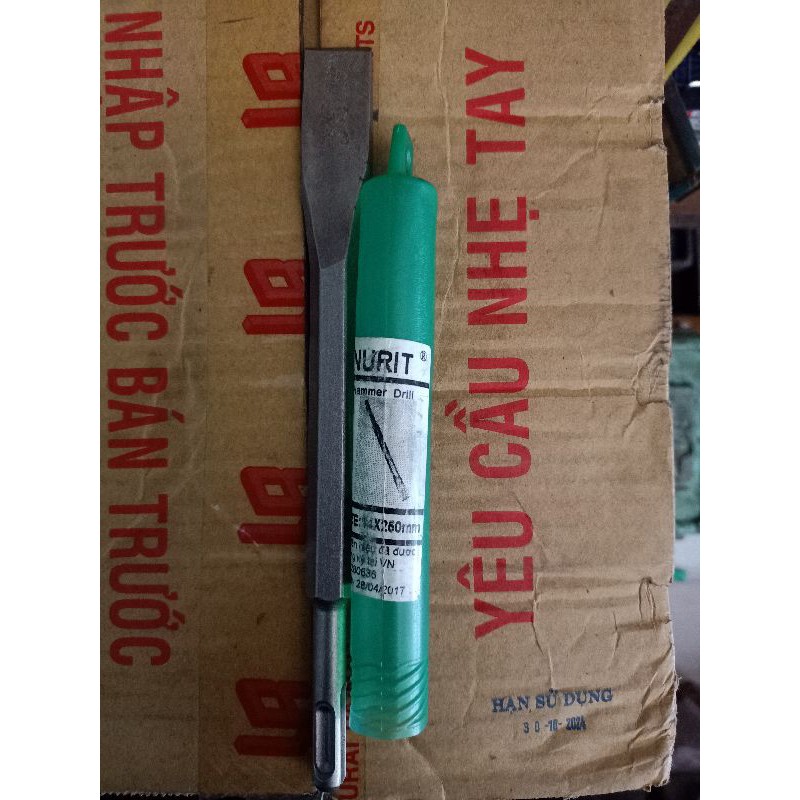 MŨI ĐỤC BÊ TÔNG NHỌN, DẸP 14 x 260MM