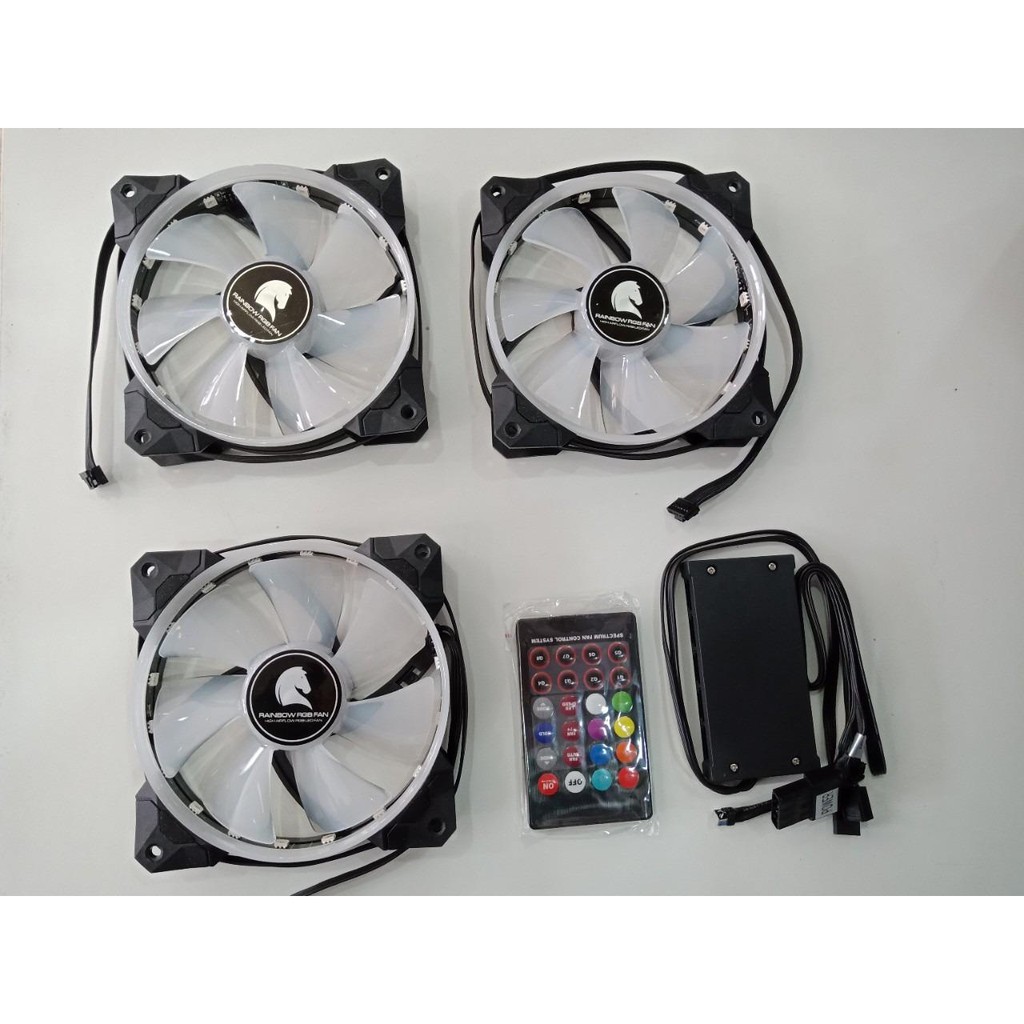 QUẠT FAN CASE SAMA ESPORT V2 RGB FAN KIT 3PCS (REMOTE) TRANG TRÍ PC