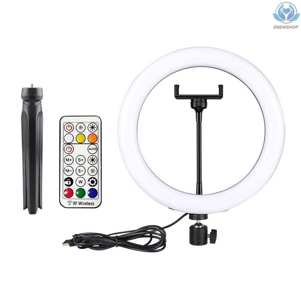 Vòng Đèn Led Rgb 10inch / 26cm 3500k-6500k Kèm Giá Đỡ Điện Thoại Và Điều Khiển Từ Xa | BigBuy360 - bigbuy360.vn