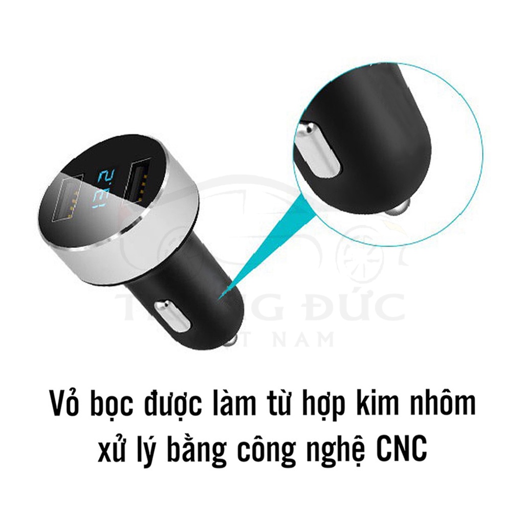 Tẩu sạc Ô tô xe hơi TRUNGDUCVN QC 3.0 HYUNDAI, tẩu chia sạc nhanh dùng cho tất cả các loại xe