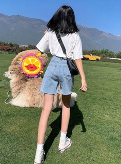 Quần short jean mềm ( kèm ảnh chụp dưới nền)