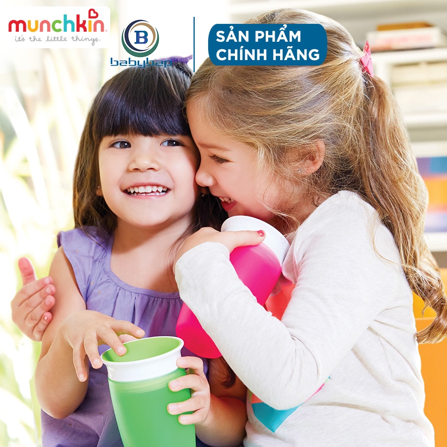 Cốc Chống Đổ 360 Độ Munchkin Có Nắp (296ml)