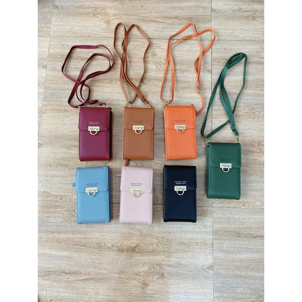 Túi da đeo chéo bỏ điện thoại sang chảnh dáng đứng Rosabell