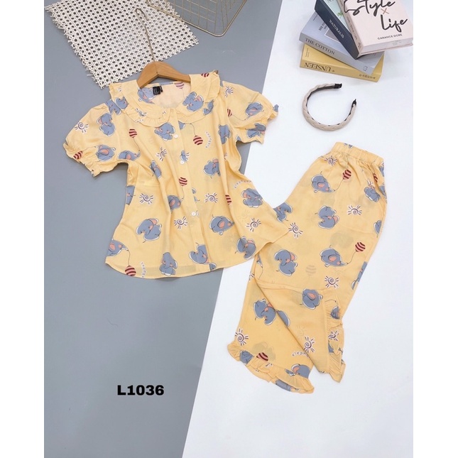 Đồ Bộ Tole, Bộ Lanh Lửng Cổ Sen VNXK