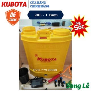 Bình Phun Thuốc Điện Kubota 20L Thái Lan- 2 Bơm, 1 Bơm