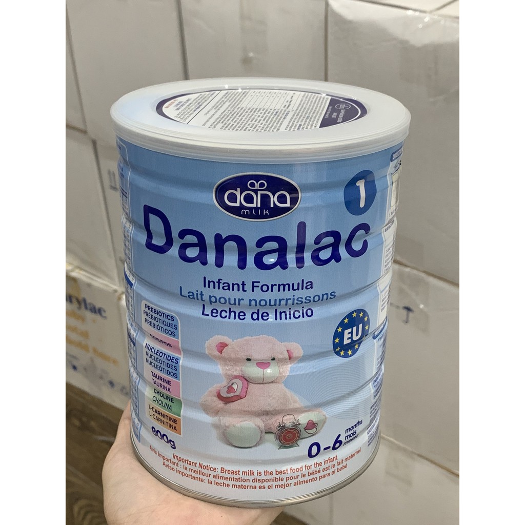 Sữa Danalac đủ số 1, 2, 3 nhập khẩu nguyên lon từ Thụy Sỹ