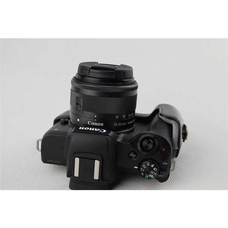 Ốp Da Pu Bảo Vệ Máy Ảnh Canon EOS M50 EOSM50II