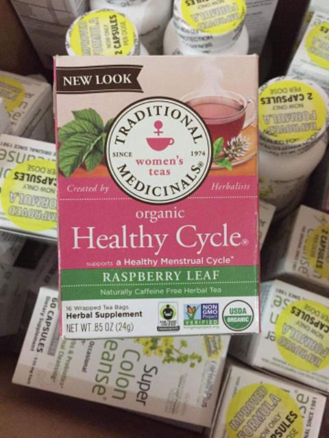 Trà vị mâm xôi Healthy Cycle hộp 16 gói