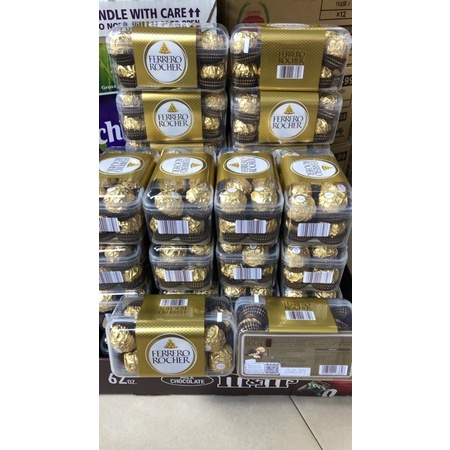 🌟Socola Ferrero Rocher hộp 16 viên trong suốt tuyệt đẹp💖