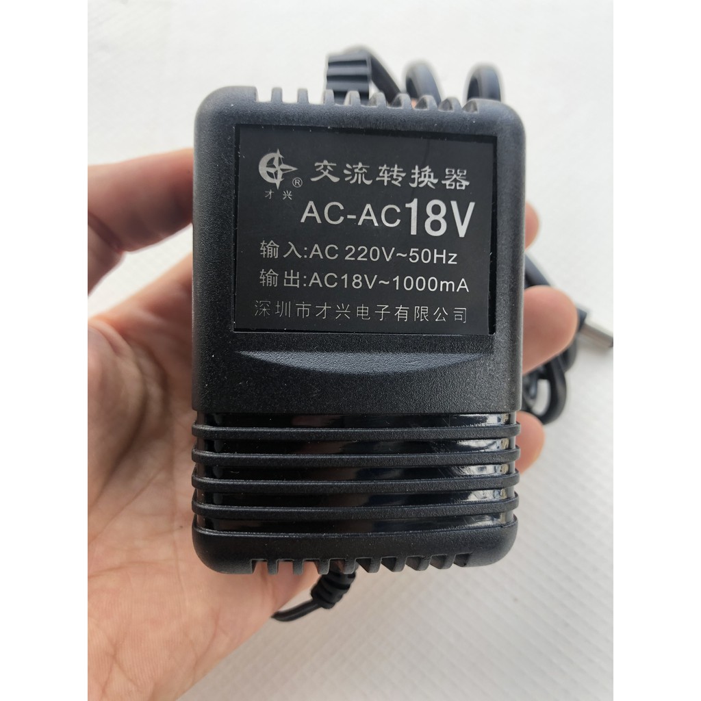 Bộ nguồn xoay chiều AC 18V 1000mA loại tốt bảo hành 12 tháng