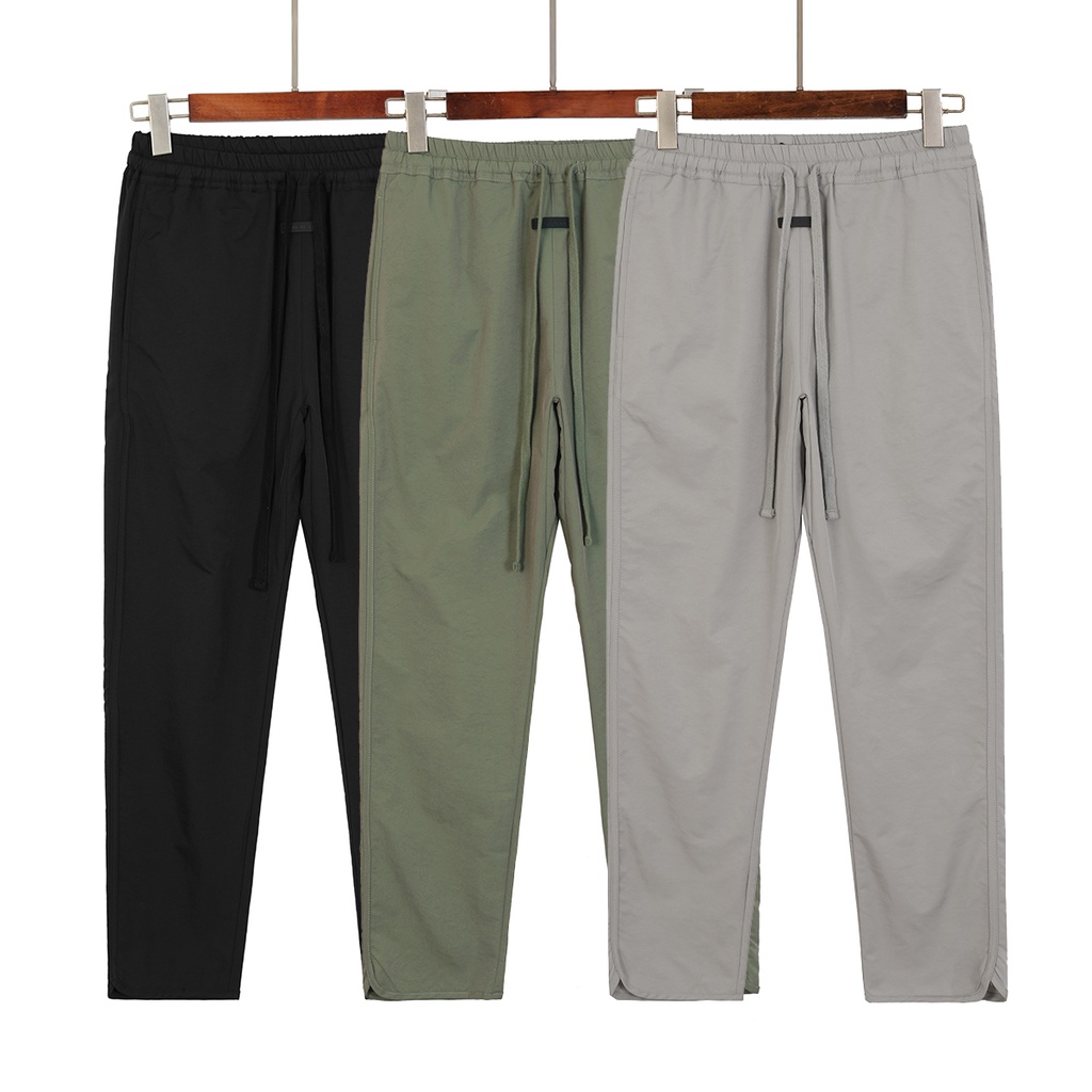 FEAR OF GOD solid color all-match woven trousers FOG loose micro-tapered spring and autumn comfortable casual pants trend