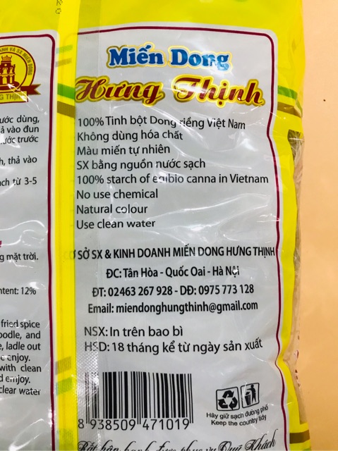 Miến dong Hưng Thịnh gói 500g