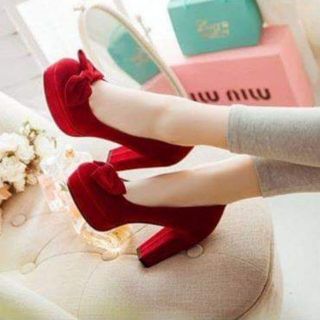 Giày cao gót đẹp/Giày cao gót đính nơ cao cấp
