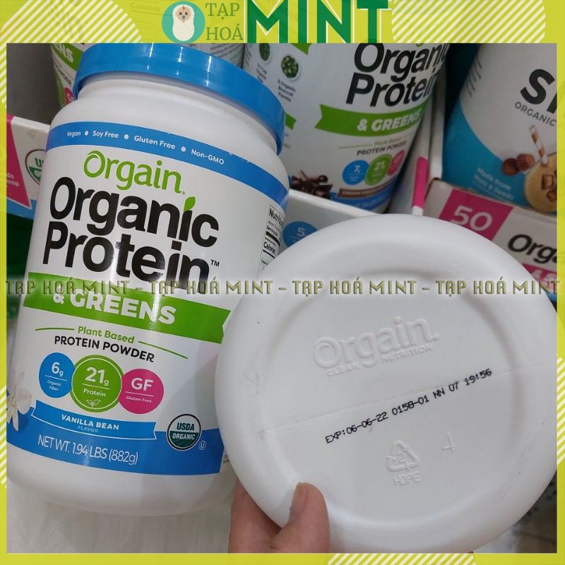 Bột đạm thực vật hữu cơ của Mỹ Orgain organic protein 882g - Tạp hoá mint