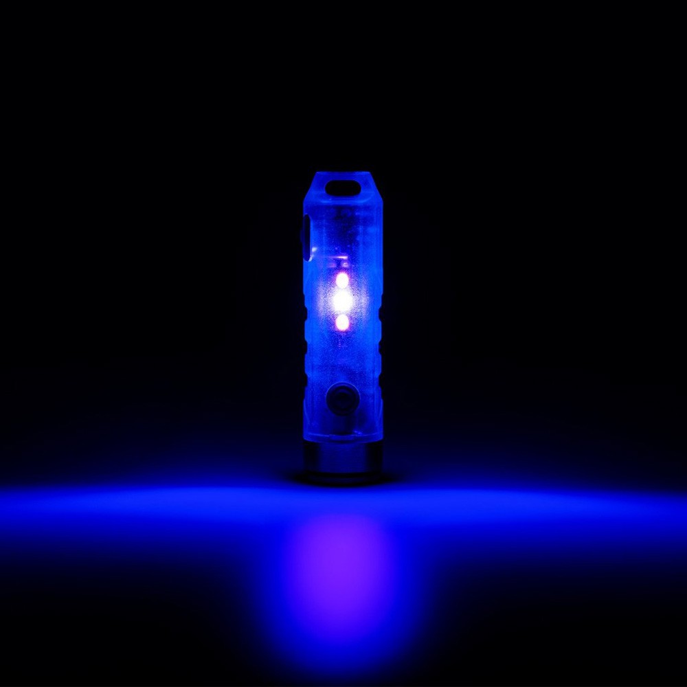 Đèn pin móc khóa ROVYVON AURORA A7X BLUE UV sáng 650lumen LED CREE XP-G3 pin 330mAh sạc Micro USB Đèn &amp; Đèn pin