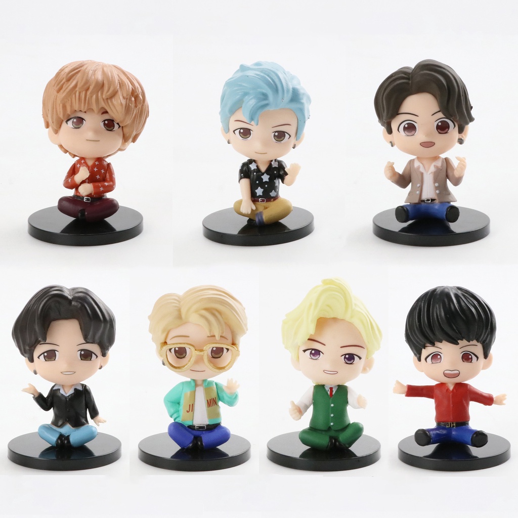 Mô Hình Nhân Vật BTS Mini X Mattel pop-up V Jimin SUGA Jin RM Hope Jung kook Bằng PVC