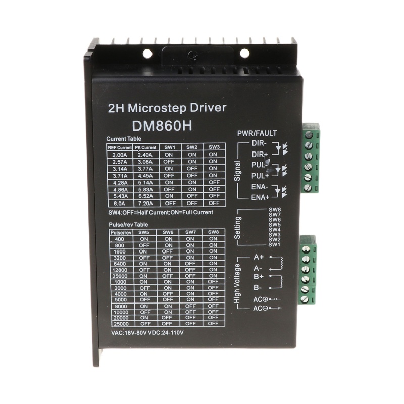 Bộ điều khiển động cơ bước không chổi than DM860 cho động cơ bước 57 86 Nema23 Nema34