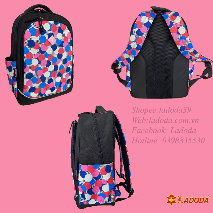 Balo laptop, balo đi học, balo người lớn Ladoda chính hãng BL352.