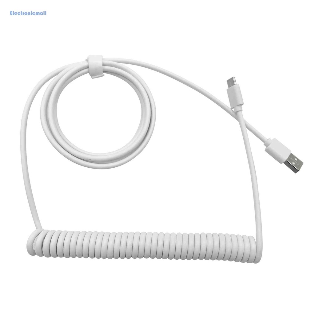 Dây Cáp Bàn Phím Cơ Type-C Sang USB Lõi Lò Xo Lõi Lò Xo 01.vn