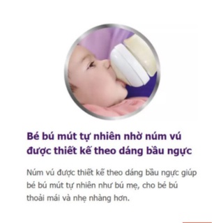 [CHÍNH HÃNG] NÚM Bình Sữa Philips Avent Nature Cổ Rộng Cho Bé