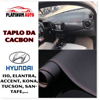 Thảm taplo da cacbon ô tô Hyundai