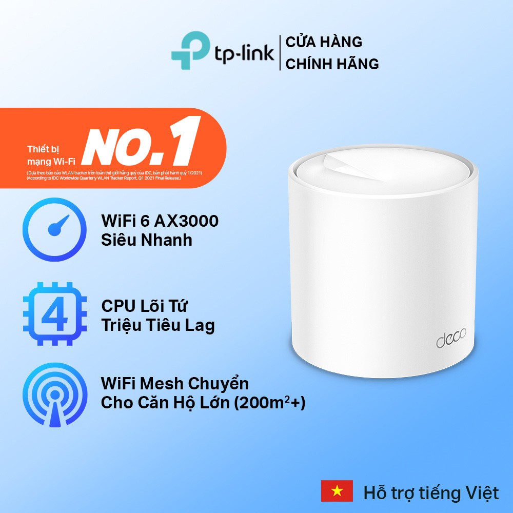 [Hỏa Tốc] Bộ Phát Wifi Mesh TP-Link Deco X20 (1-pack) Wifi 6 AX1800