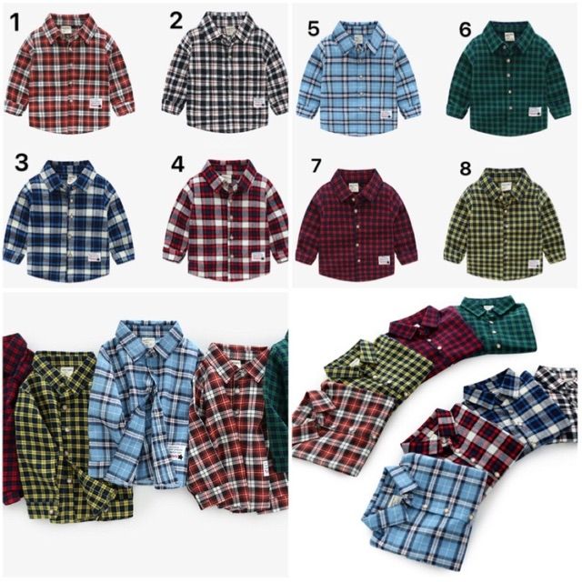 [Giá sốc] Áo sơ mi dạ cho các bé hàng hãng WAPYPY