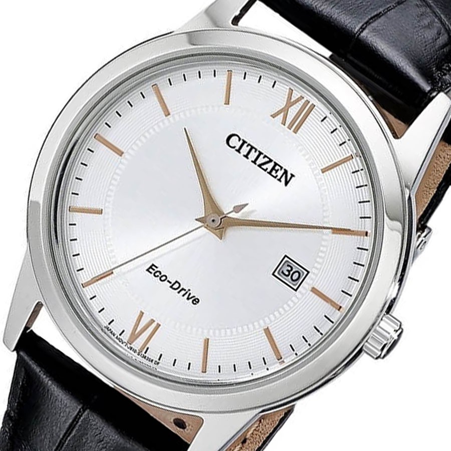 Đồng Hồ Citizen Nam Dây Da Máy Eco-Drive AW1263-11A - Mặt Trắng (40mm)