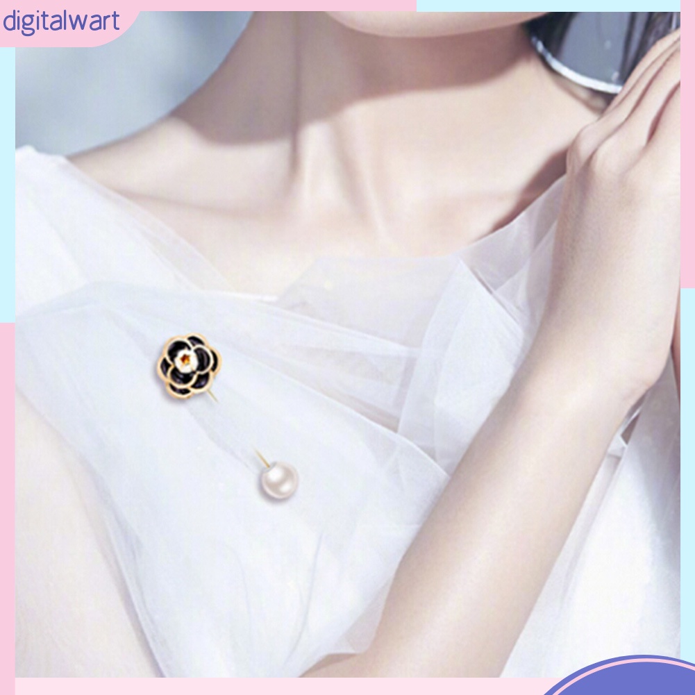 Trâm Cài Áo Hình Hoa Hồng Đính Ngọc Trai Sang Trọng