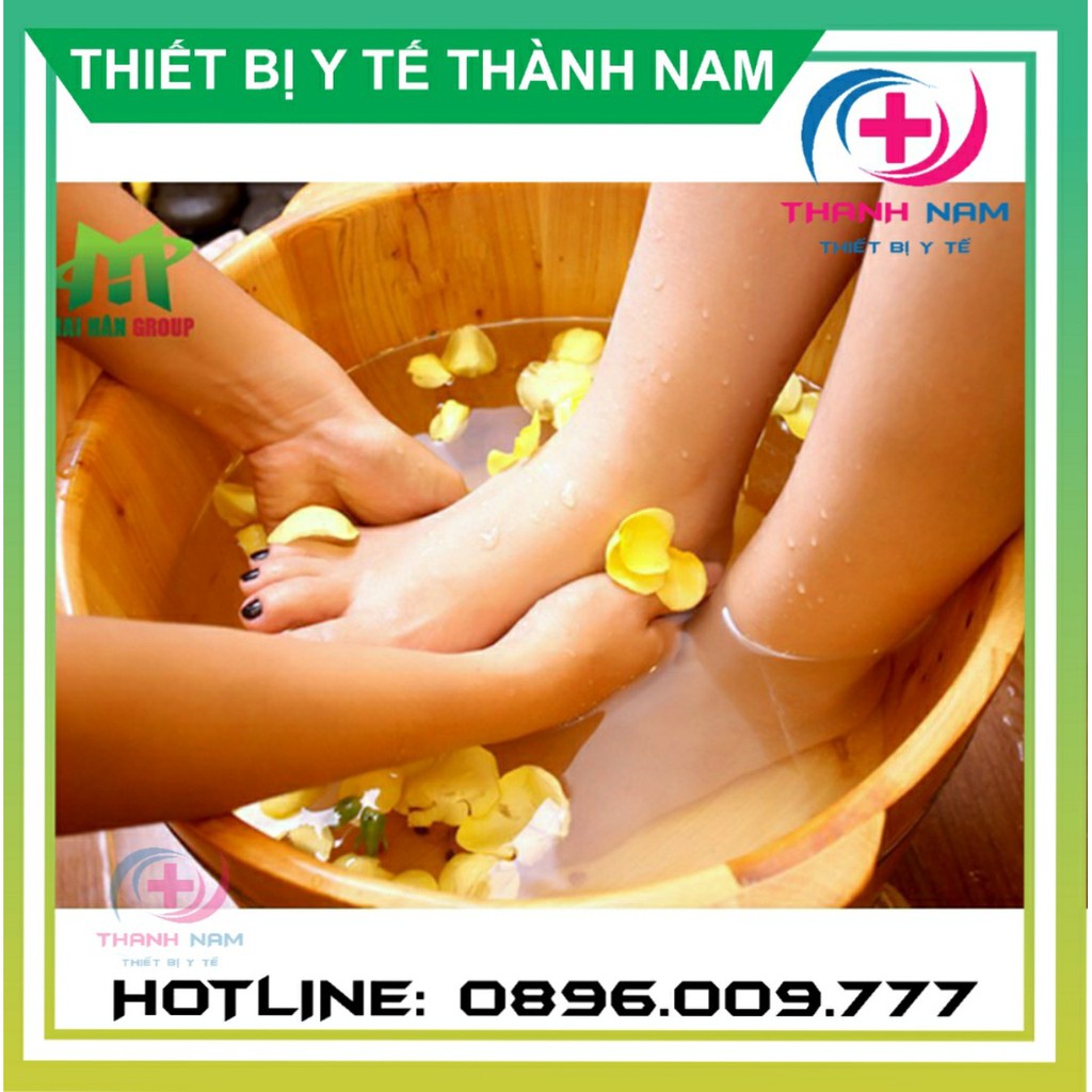 Chậu Gỗ Ngâm Chân Có Hạt Massage