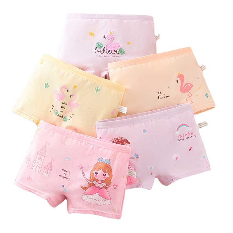Combo 5 quần lót JOLLYBABY thời trang Giáng sinh làm quà sinh nhật quà năm mới cho bé gái 2-12 tuổi