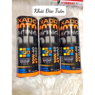 Nhớt xado racing v3 mẫu mới rf22.2 10w40 api sn jaso ma2 -xd