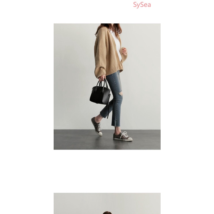 Áo Khoác Cardigan Dệt Kim Dáng Rộng Kiểu Hàn Quốc Thời Trang Mùa Thu Cho Nữ