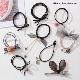 Set 9 Dây Cột Tóc Cao Su B444