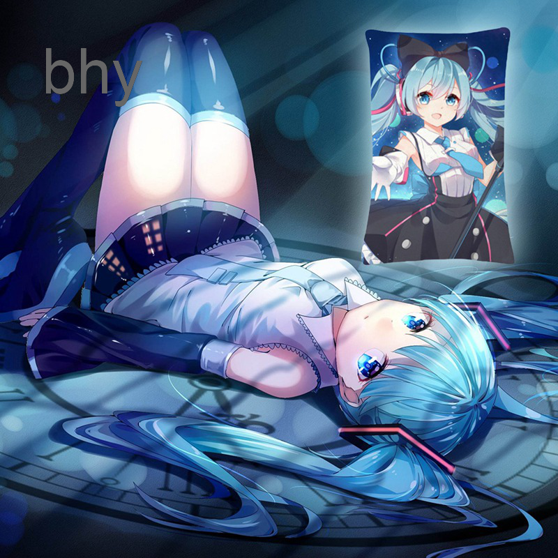 Vỏ Gối Hai Mặt In Hình Hatsune Miku Dễ Thương