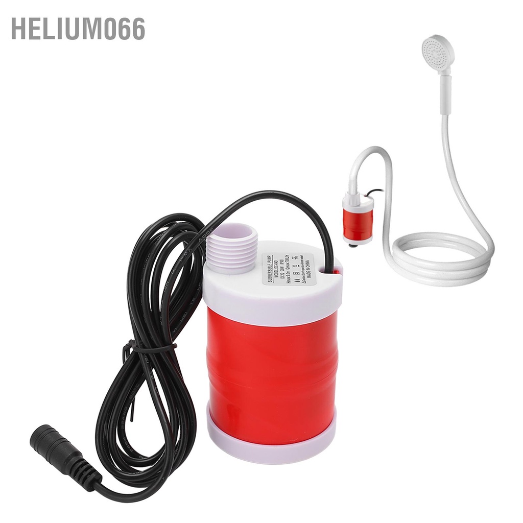 Máy bơm chìm 6m Thang máy xả DC Động cơ không chổi than 12V 20W 700L / h Tiếng ồn thấp cho gia đình Helium066