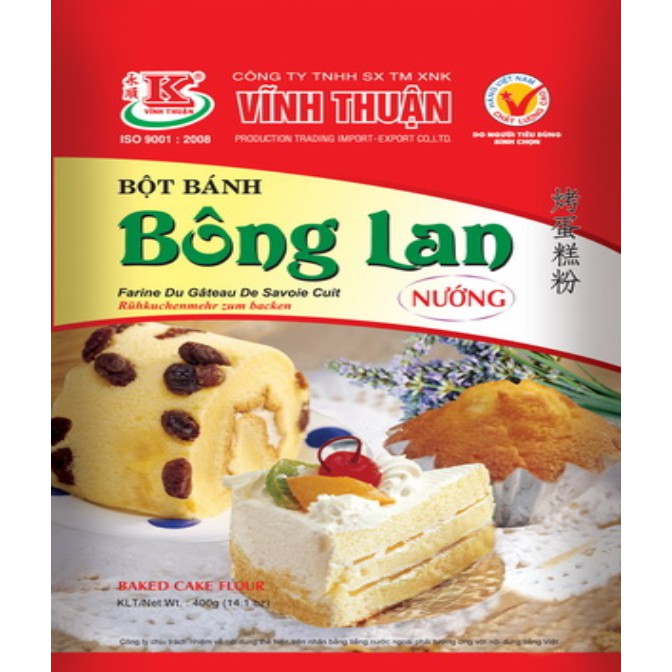 Bột bánh bông lan nướng Vĩnh Thuận 400g