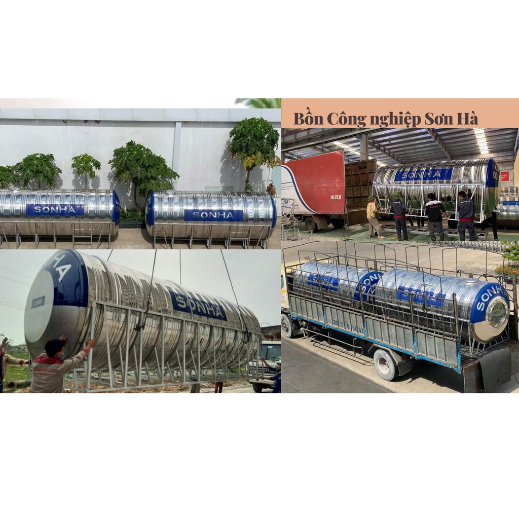 BỒN NƯỚC, TÉC NƯỚC INOX SƠN HÀ NGANG - N2000 SUS 304
