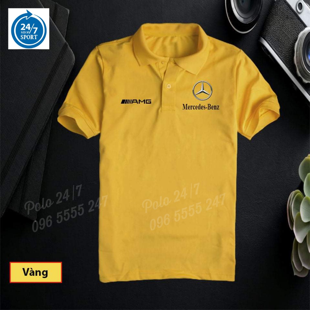 Áo thun POLO - màu VÀNG in Logo ĐẸP - ĐỘC - LẠ, vải Poly cá sấu cao cấp ngắn tay cực sang trọng và lịch lãm
