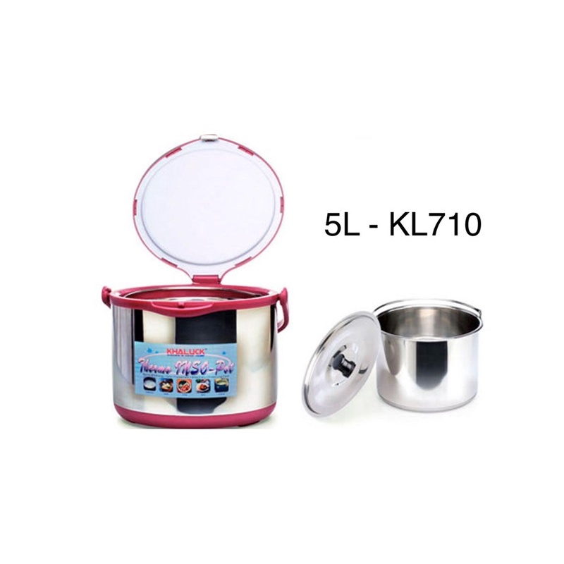 Nồi Ủ Thermo Khaluck Home  2,5L - 5L - 6L chính hãng , thích hợp từng gia đình , tiện dụng , an toàn