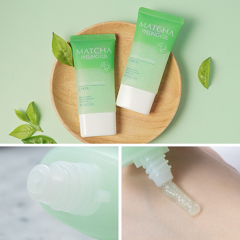 Gel tẩy da chết dưỡng ẩm và làm trắng da Laikou Matcha Peeling 60g Sena Beauty | WebRaoVat - webraovat.net.vn