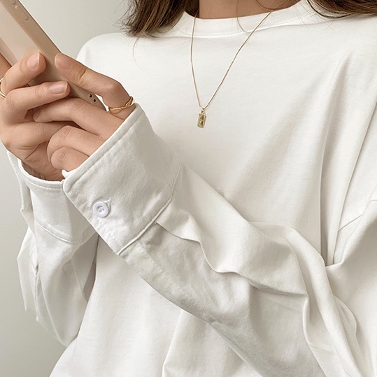 Áo Thun Cotton Trắng Cơ Bản 48837