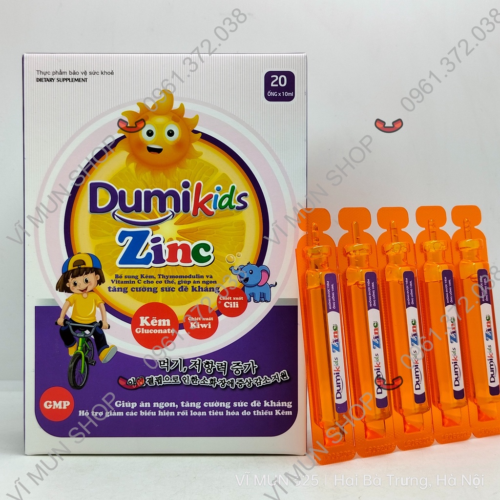 Dumikids ZinC - Bổ sung Kẽm Gluconate giúp ăn ngon, tăng sức đề kháng