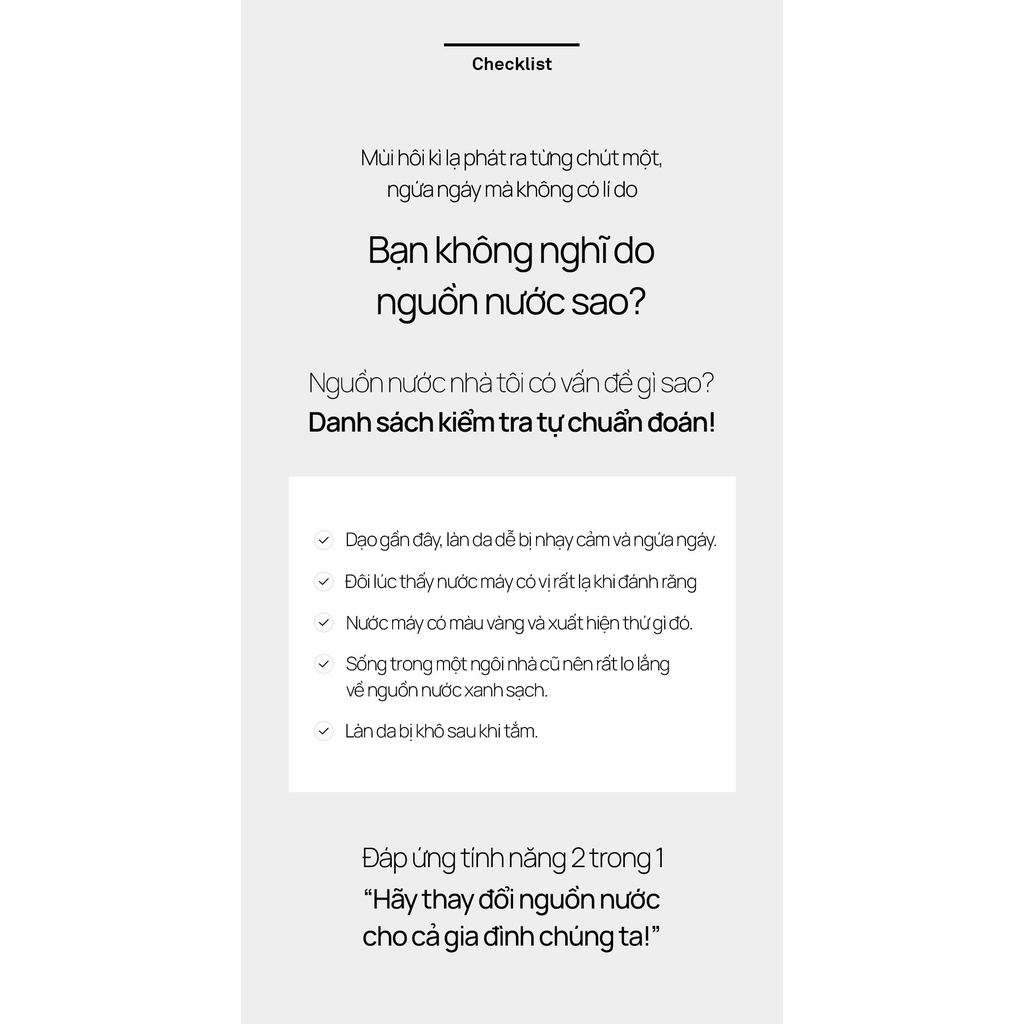 DAILY HABIT Vòi sen lõi lọc 2 lớp