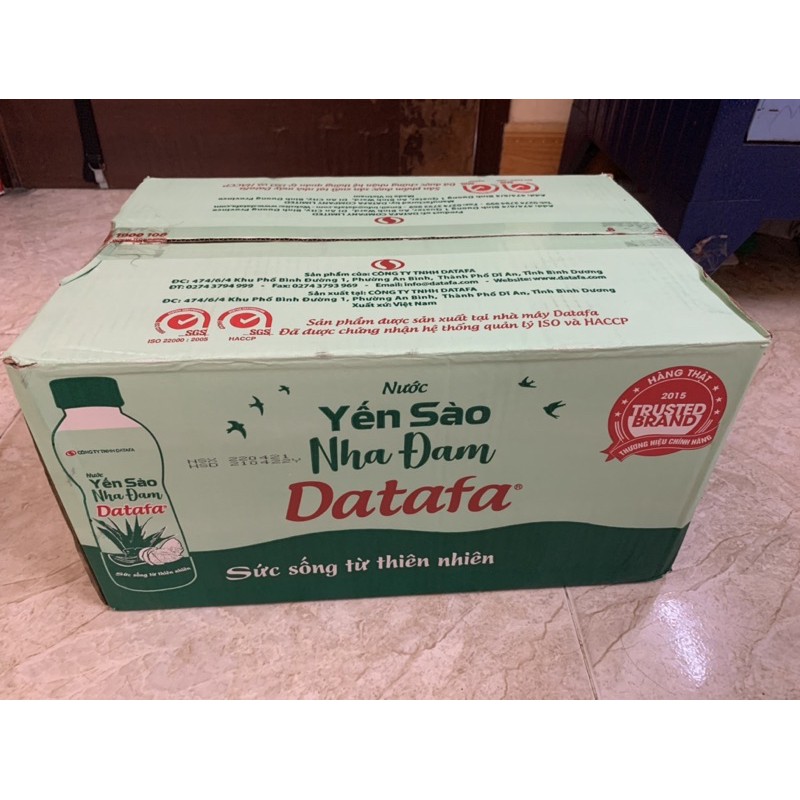 Thùng 24c x 500ml nước yến sào nha đam bổ dưỡng Datafa