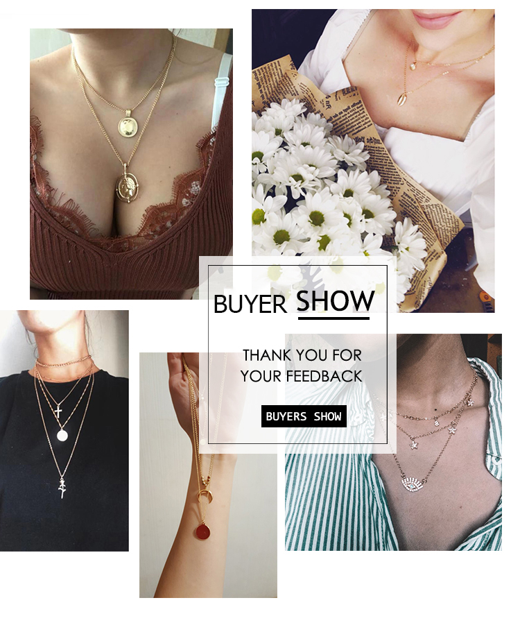 Vòng Cổ Choker Hợp Kim Nhiều Lớp Thời Trang Dành Cho Phụ Nữ